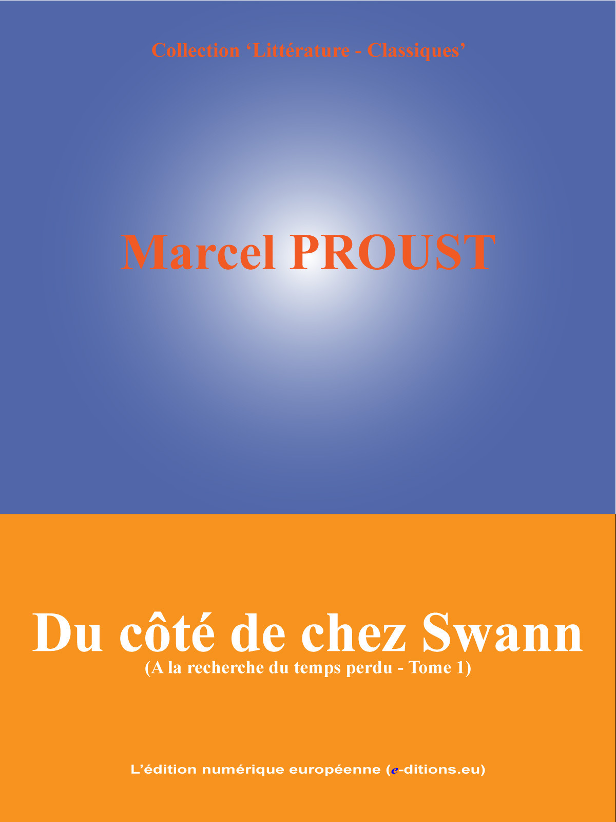 ebook cover of Du côté de chez Swann, by Marcel Proust