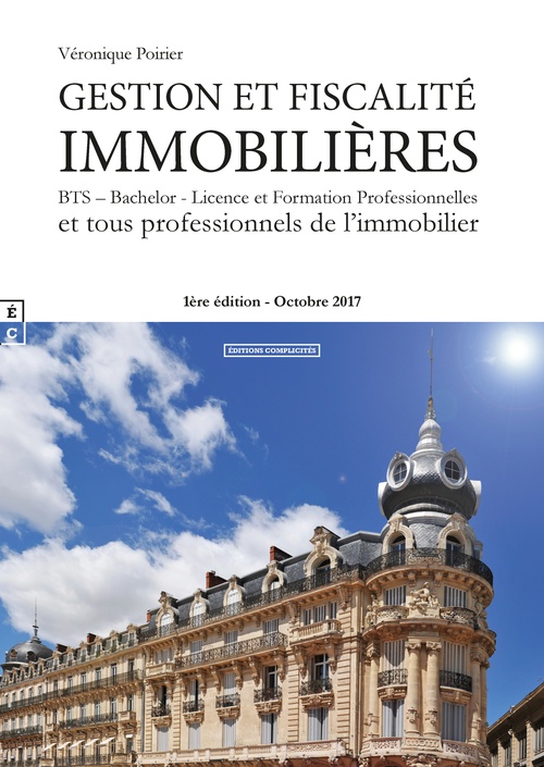 Couverture ebook de Gestion et fiscalité immobilières, de Véronique Poirier