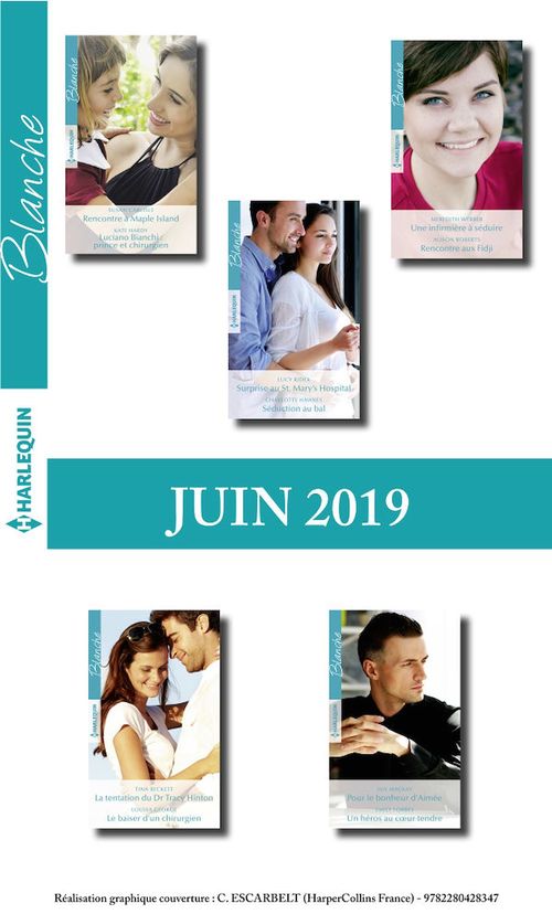 Couverture ebook de 11 romans Blanche (n°1431 à 1435 - Juin 2019), de Collectif
