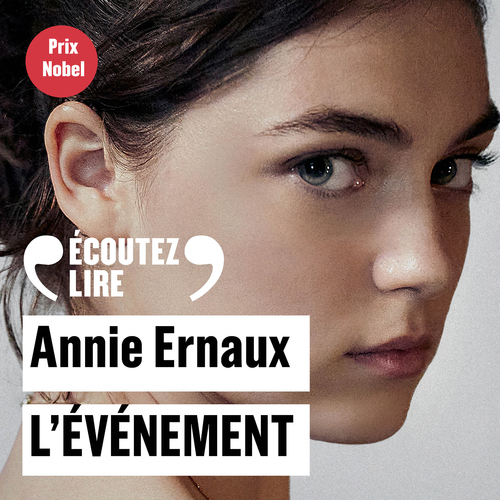 audiobook cover of L'événement, by Annie Ernaux