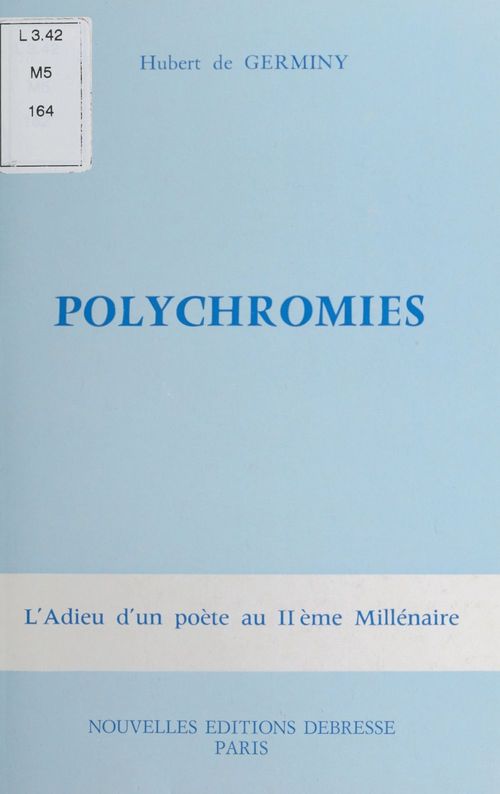 ebook cover of Polychromies, by Hubert De Germiny