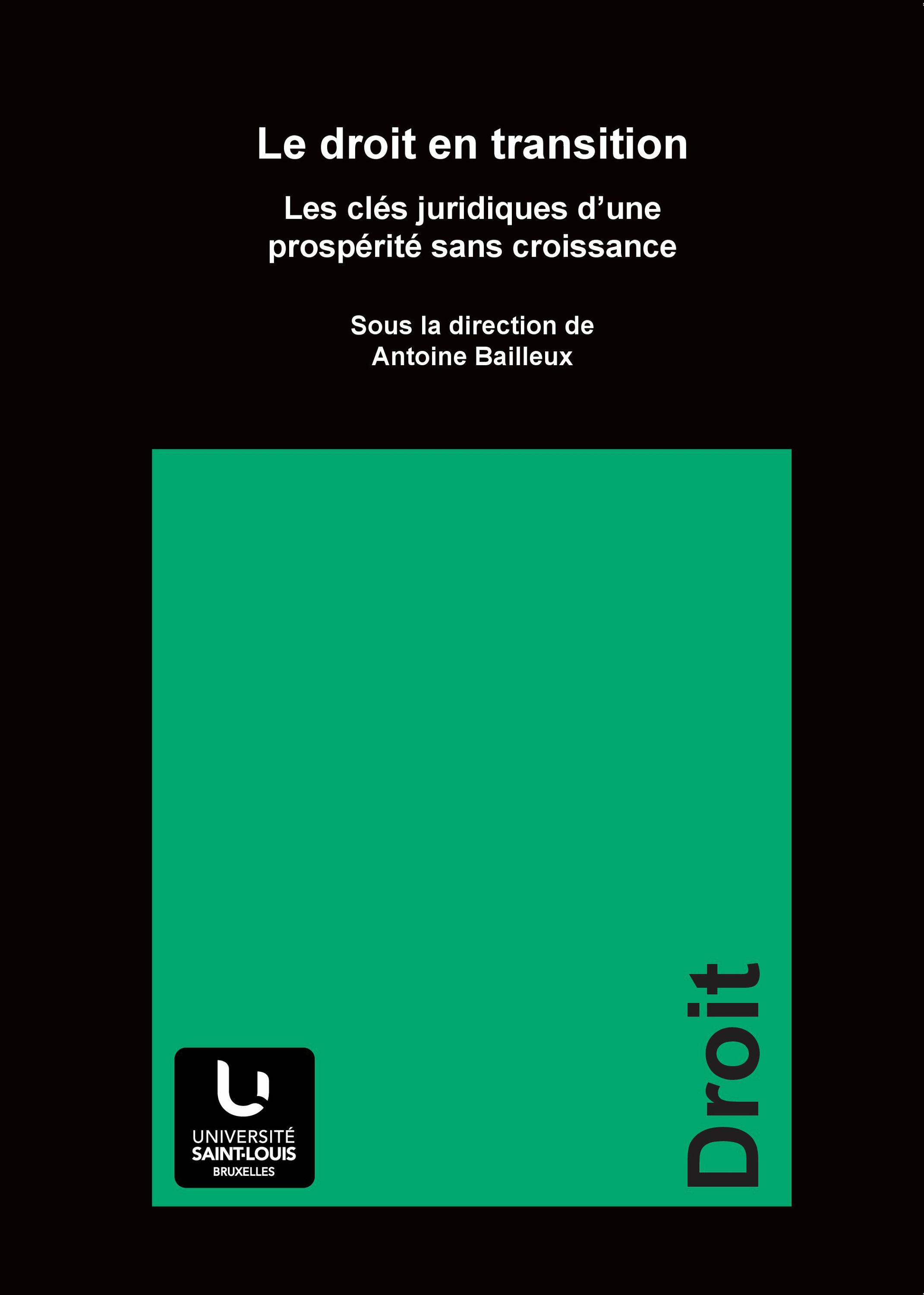 ebook cover of Le droit en transition, by