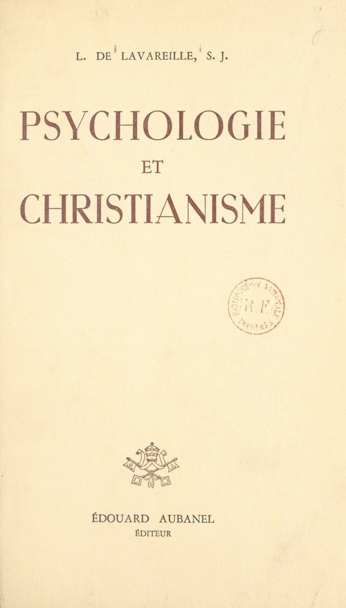 Couverture ebook de Psychologie et christianisme, de Louis De Lavareille