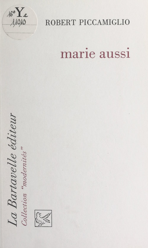 ebook cover of Marie aussi, by Robert Piccamiglio