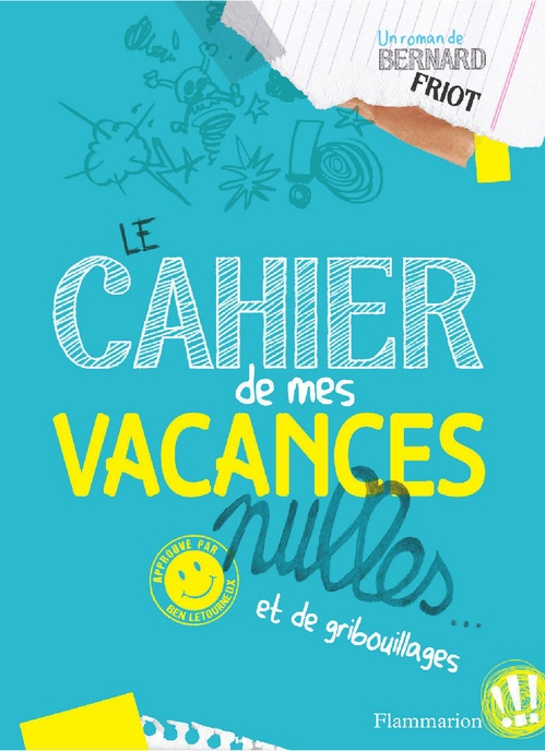 Couverture ebook de Le cahier de mes vacances nulles, de Bernard Friot
