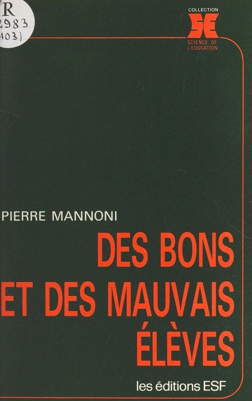 Couverture ebook de Des bons et des mauvais élèves, de Pierre Mannoni