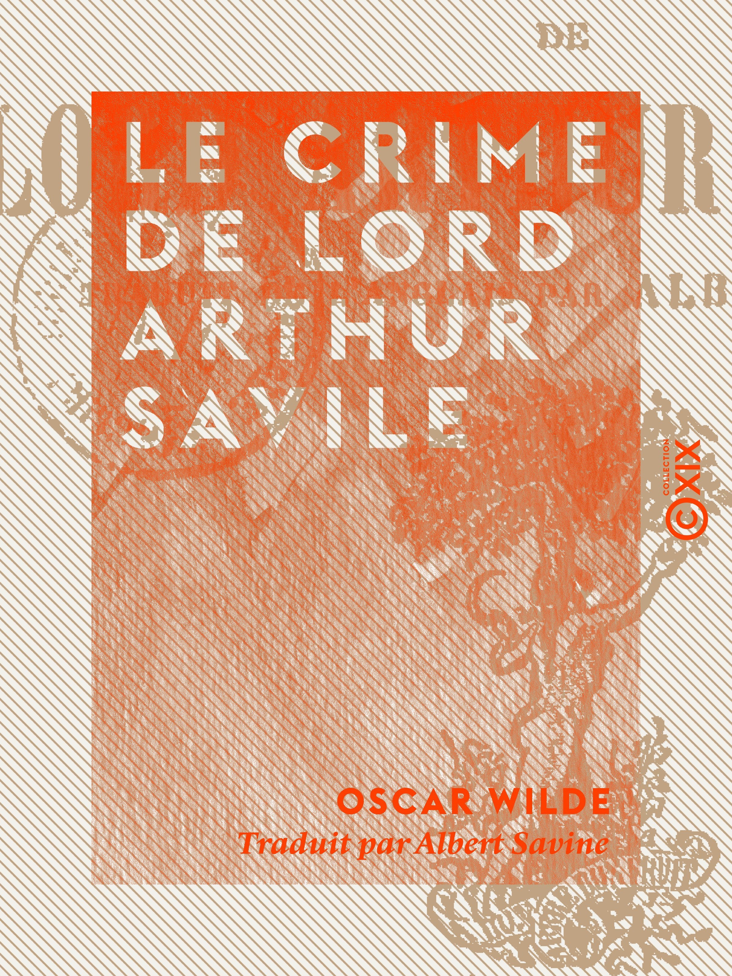ebook cover of Le Crime de Lord Arthur Savile, by Oscar Wilde