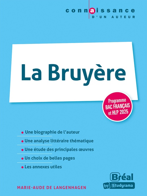 ebook cover of La Bruyère - Programme Bac français et HLP 2025, by Marie-Aude De Langenhagen