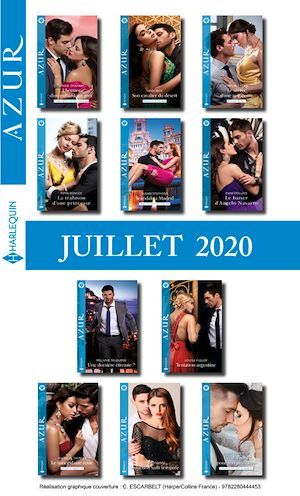 Couverture ebook de Pack mensuel Azur : 11 romans + 1 gratuit (Juillet 2020), de Collectif