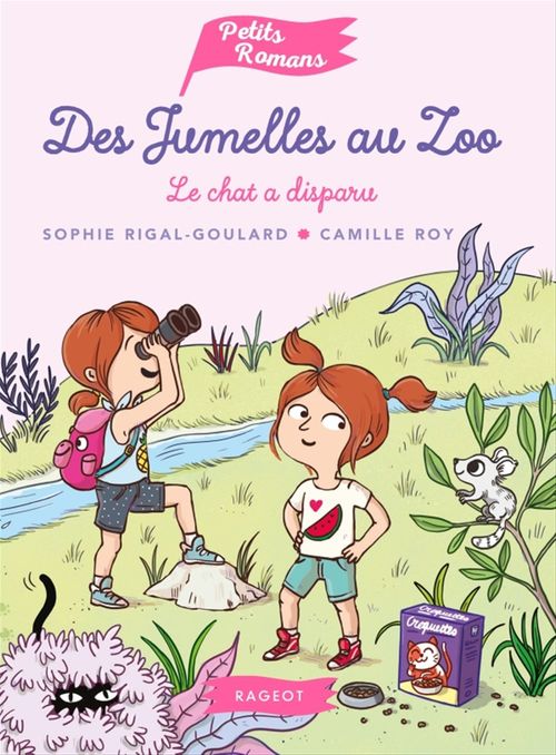 ebook cover of Des jumelles au zoo - Le chat a disparu, by Sophie Rigal-Goulard