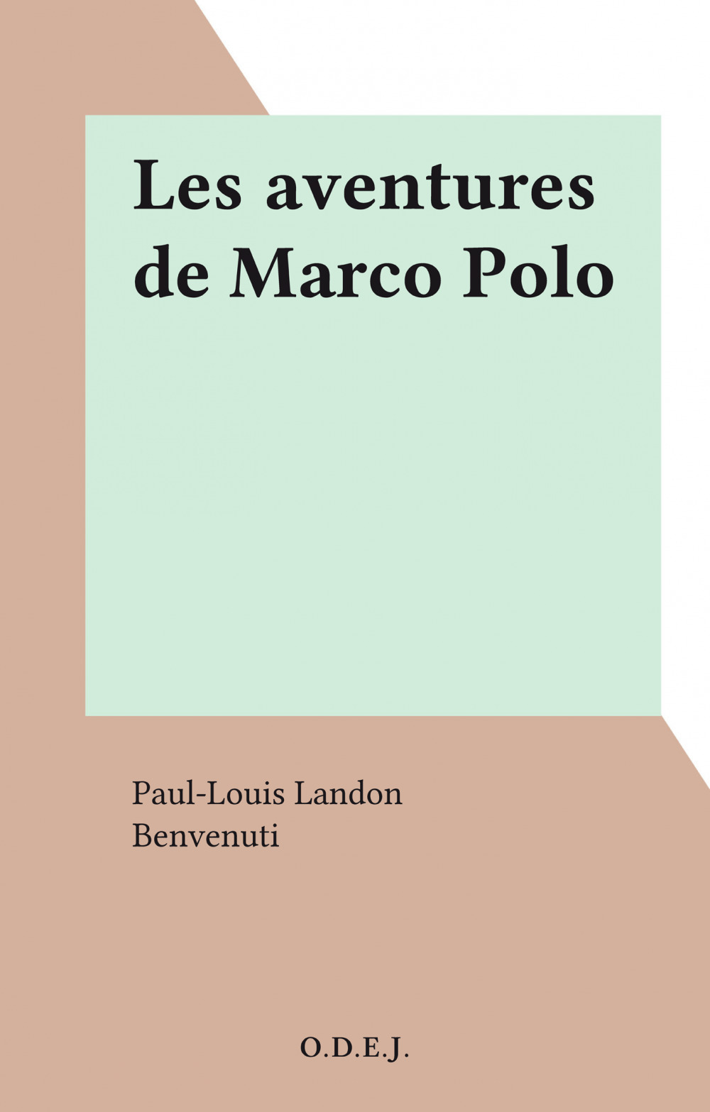 ebook cover of Les aventures de Marco Polo, by Paul-Louis Landon