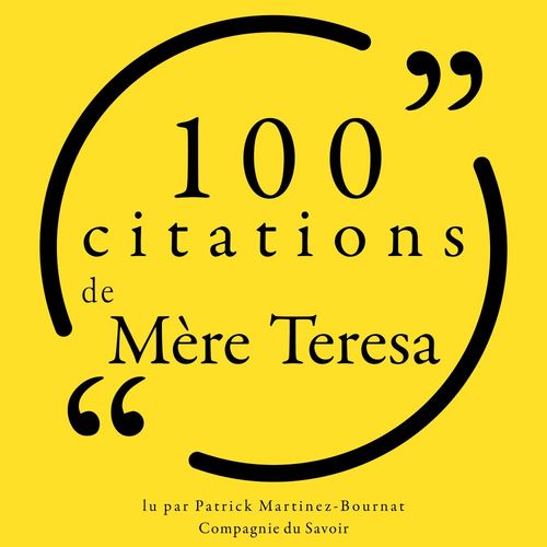 audiobook cover of 100 citations de Mère Teresa, by Mère Teresa
