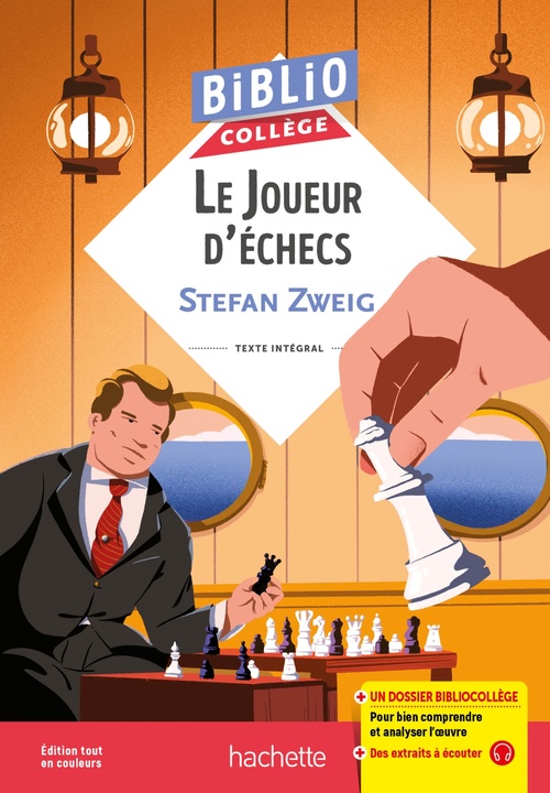 Couverture ebook de BiblioCollège Le Joueur d'échecs, Stefan Zweig, de Stefan Zweig
