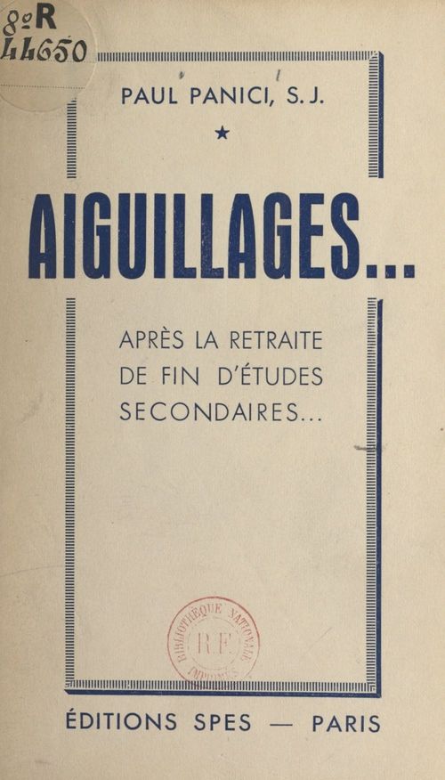 Couverture ebook de Aiguillages, de Paul Panici