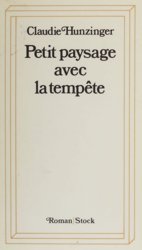 Couverture ebook de Petit paysage avec la tempête, de Claudie Hunzinger