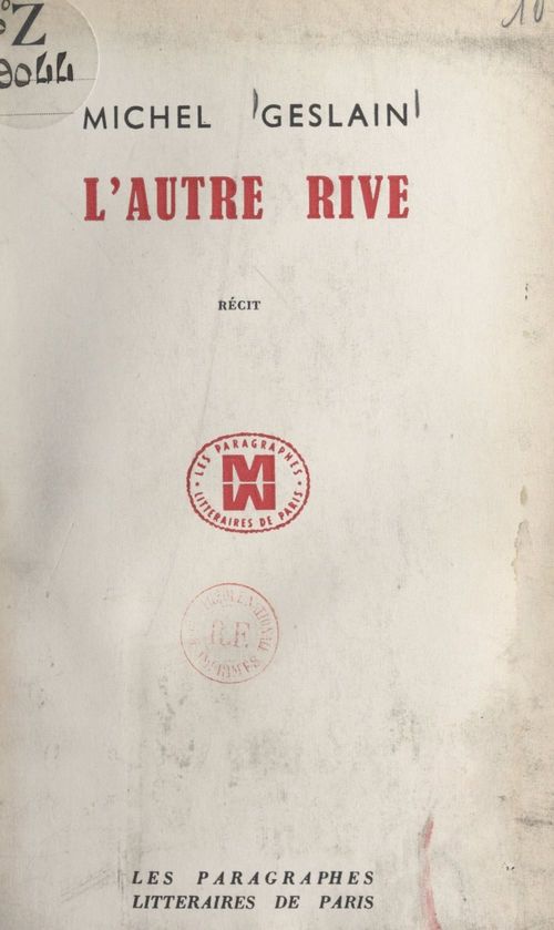 Couverture ebook de L'autre rive, de Michel Geslain