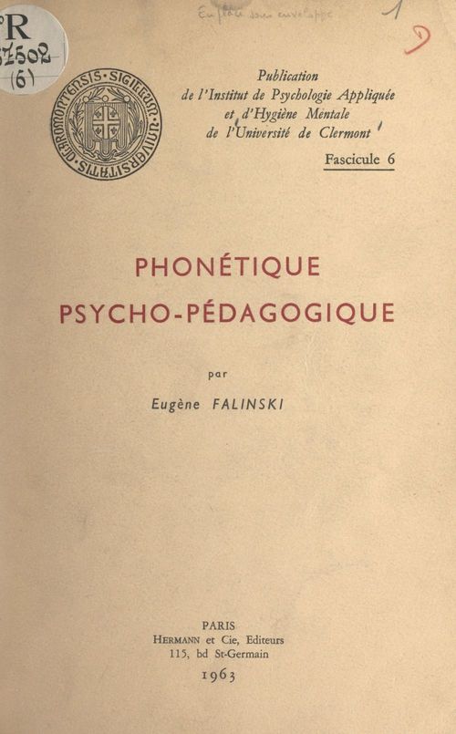 ebook cover of Phonétique psycho-pédagogique, by Eugene Falinski