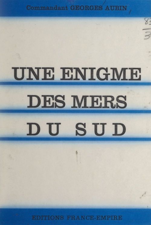 Couverture ebook de Une énigme des mers du Sud, de Georges Aubin