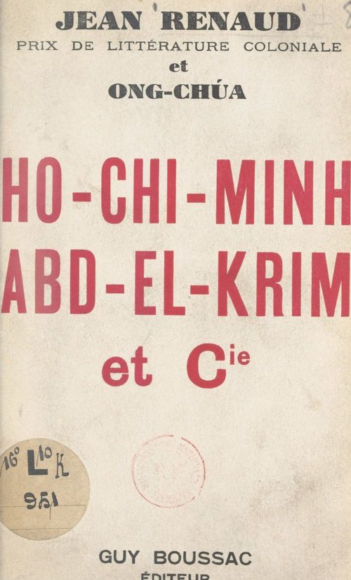 ebook cover of Ho-Chi-Minh, Abd-El-Krim et Cie, by Ong-Chua, Jean Renaud