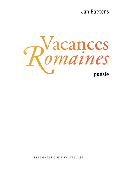 Couverture ebook de Vacances romaines, de Jan Baetens