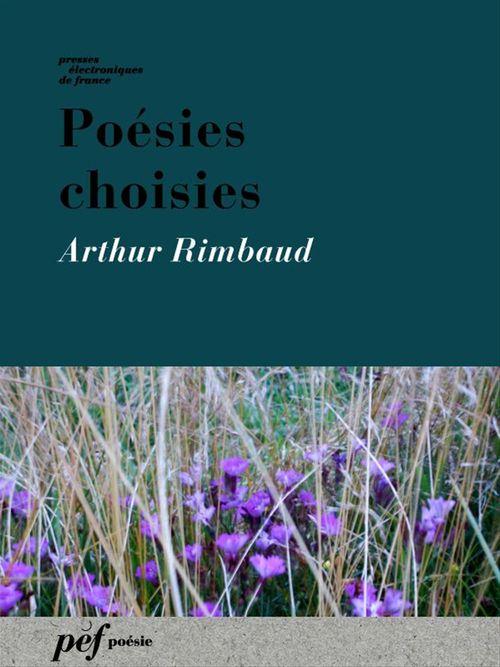 ebook cover of Poésies choisies, by Arthur Rimbaud