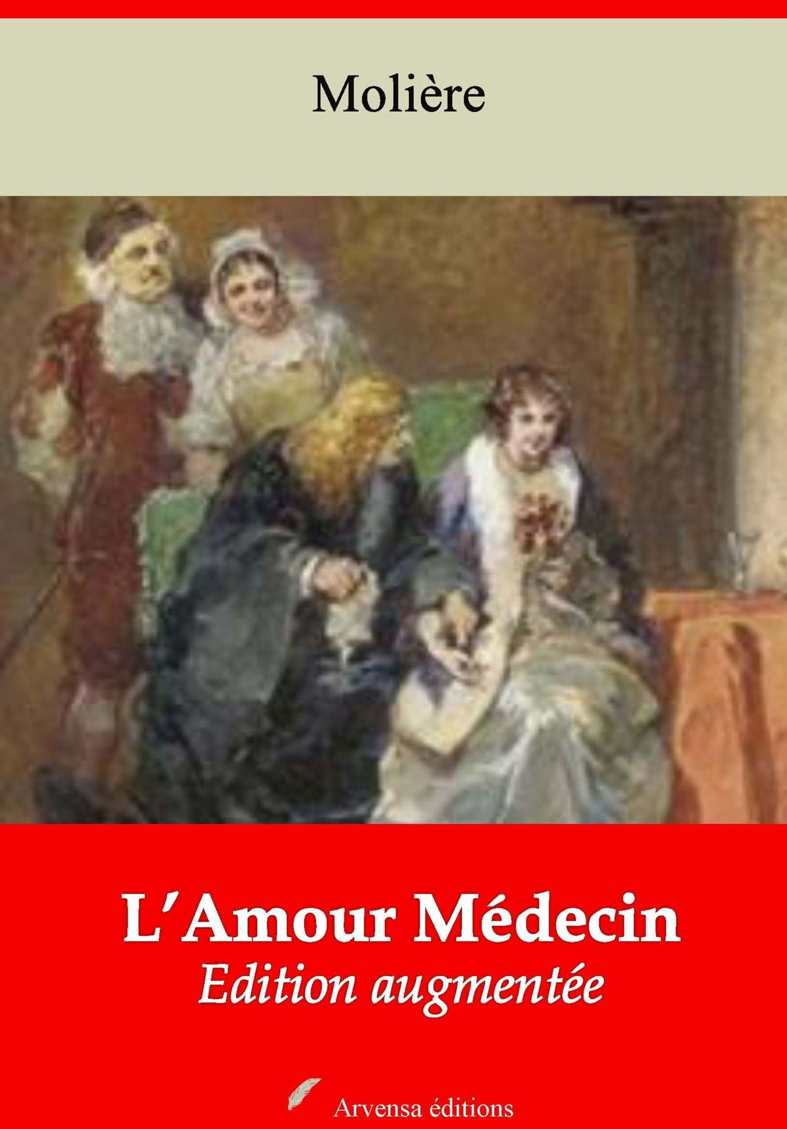 Couverture ebook de L´Amour médecin - suivi d'annexes, de Molière