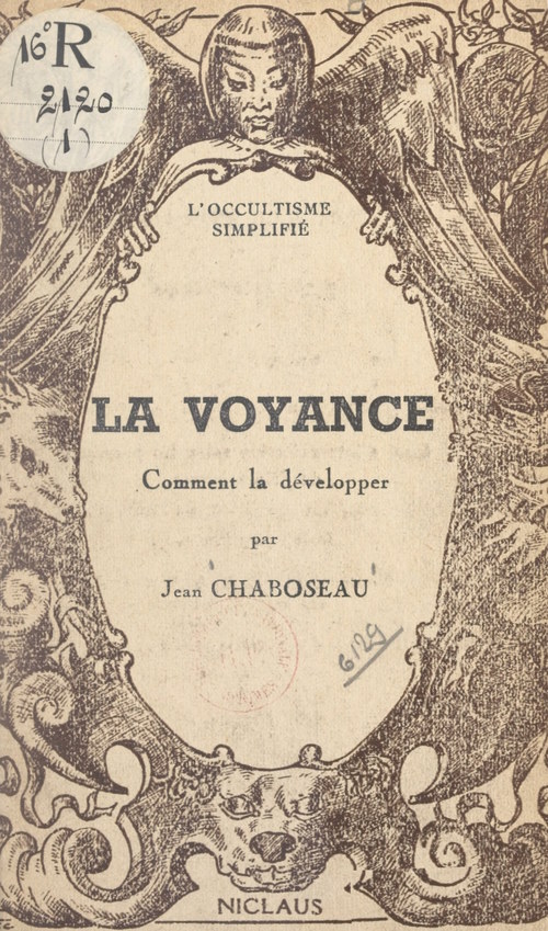 Couverture ebook de La voyance, de Jean Chaboseau