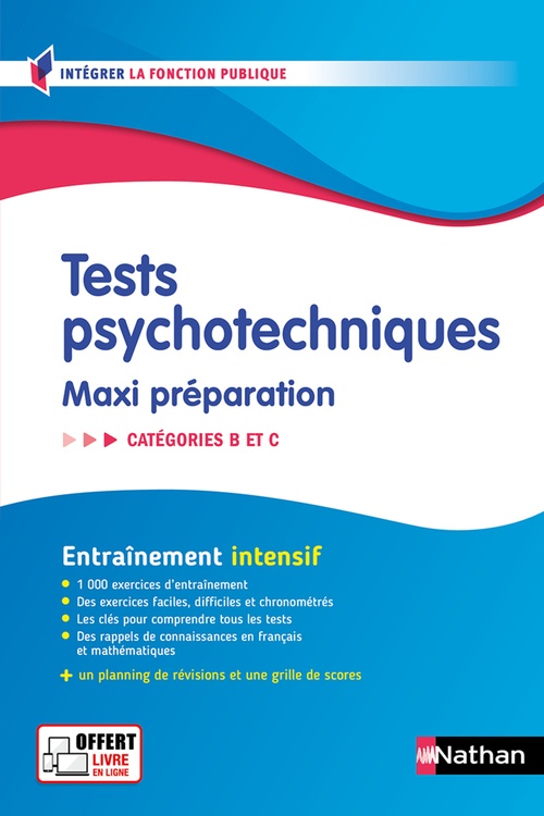 ebook cover of Tests psychotechniques - Maxi préparation. Catégories B et C - 2024-2025 - ePUB - N° 55, by Elisabeth Simonin