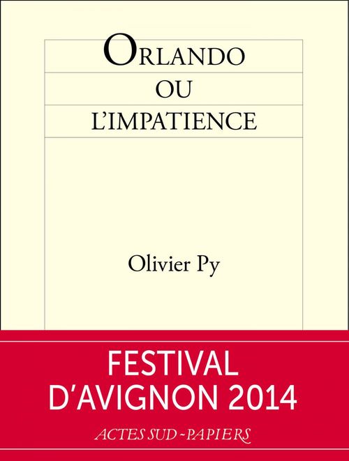 ebook cover of Orlando ou l'impatience, by Olivier Py