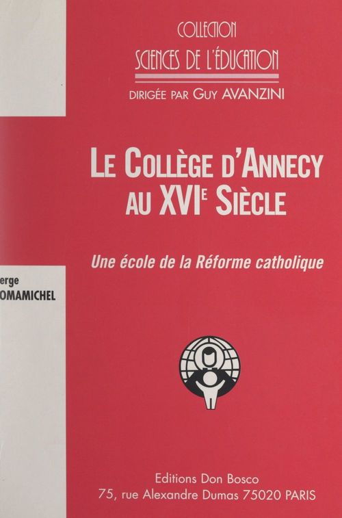 Couverture ebook de Le collège d'Annecy au XVIe siècle, de Serge Tomamichel