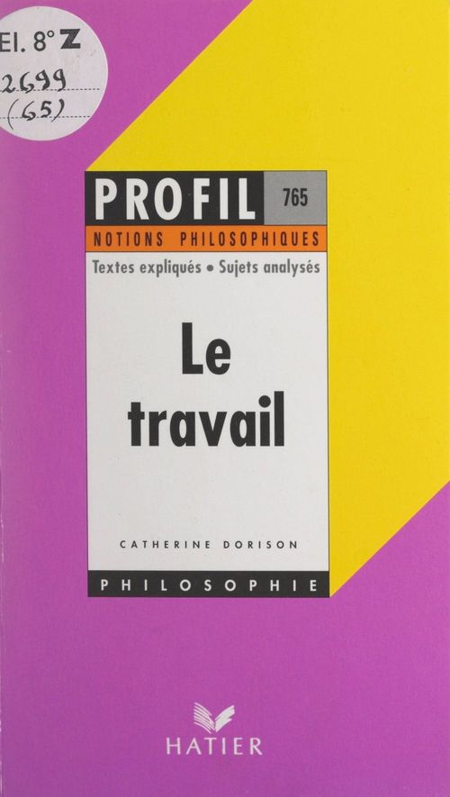 ebook cover of Le travail, by Catherine Dorison