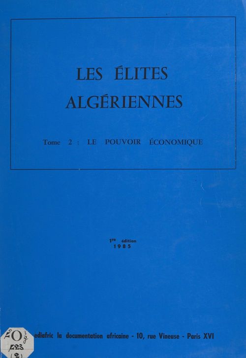 ebook cover of Les élites algériennes (2), by Ediafric-Ic Publications