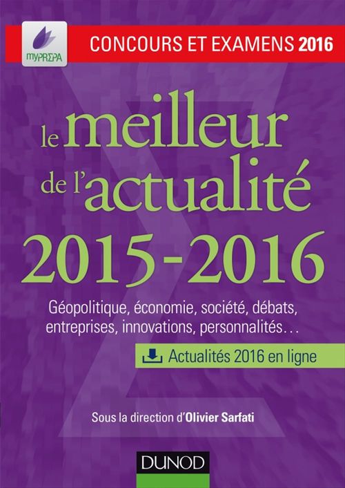 Couverture ebook de Le meilleur de l'actualité 2015-2016, de Olivier Sarfati