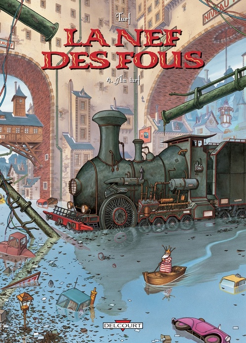 Couverture ebook de La nef des fous T04 - Au turf, de  Turf