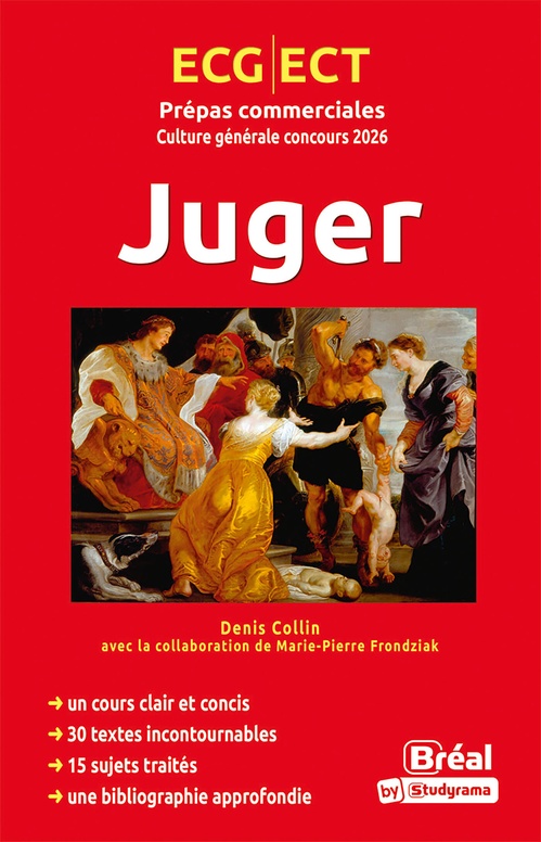 Couverture ebook de Juger : Thème de culture générale HEC - ECG-ECT- Concours 2026, de Denis Collin
