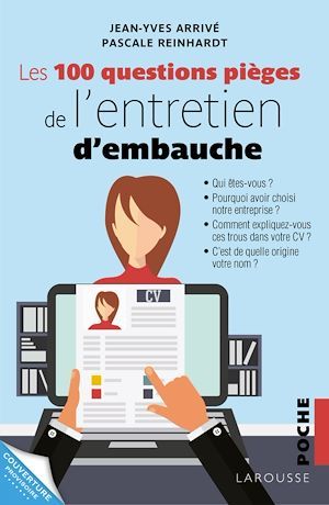 Couverture ebook de Les 100 questions piège de l'entretien d'embauche, de Jean-Yves Arrivé