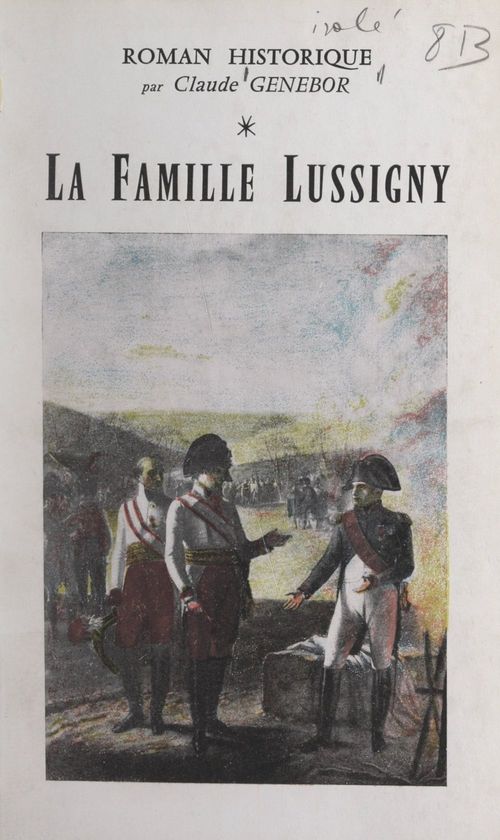 ebook cover of La famille Lussigny, by Claude Genebor