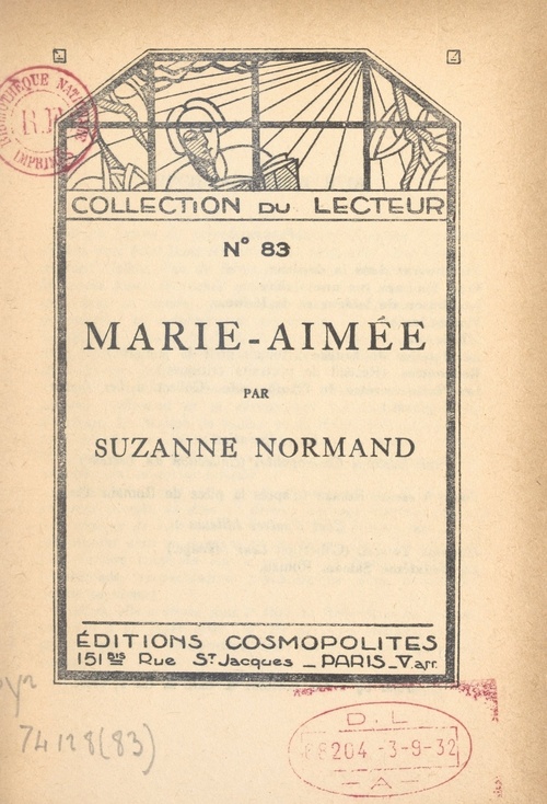 Couverture ebook de Marie-Aimée, de Suzanne Normand
