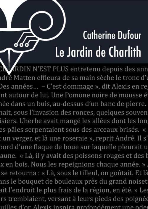 Couverture ebook de Le Jardin de Charlith, de Catherine Dufour