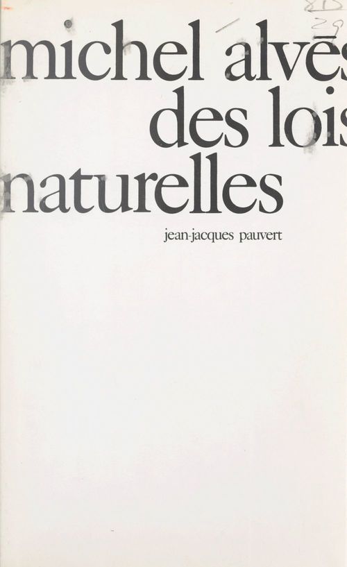 ebook cover of Des lois naturelles, by Michel Alves