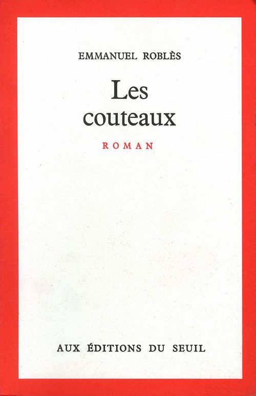 Couverture ebook de Les Couteaux, de Robles Emmanuel