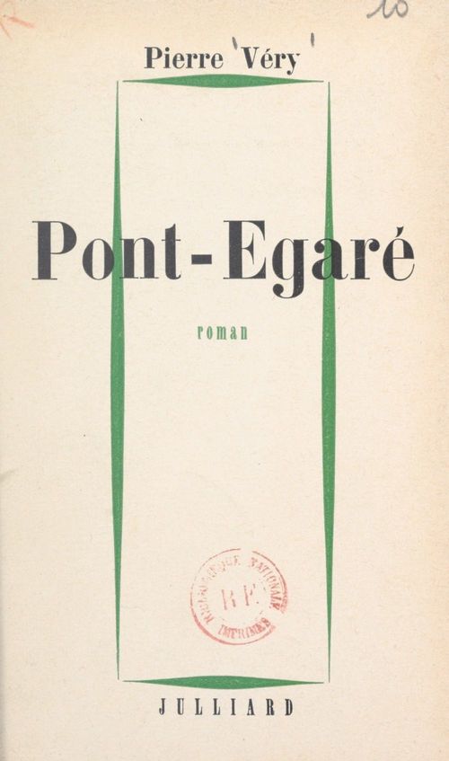 ebook cover of Pont-Égaré, by Pierre Véry
