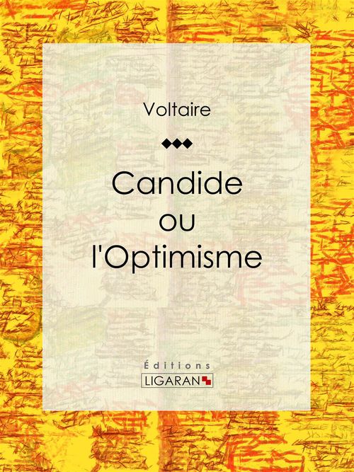 ebook cover of Candide, by Ligaran, Voltaire