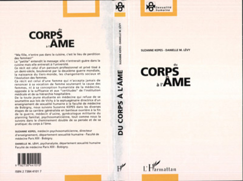 Couverture ebook de Du corps à l'âme, de