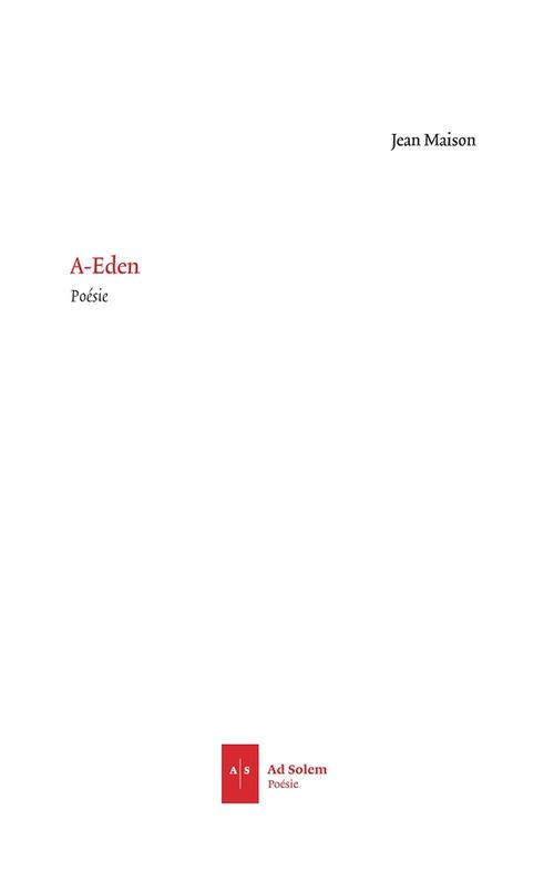 Couverture ebook de A-Eden, de Jean Maison