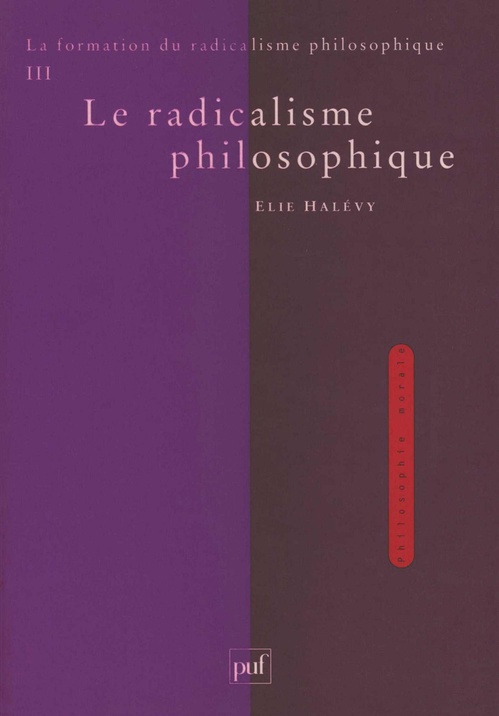 ebook cover of Le radicalisme philosophique, by Elie Halévy