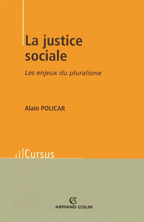 Couverture ebook de La justice sociale, de Policar Alain