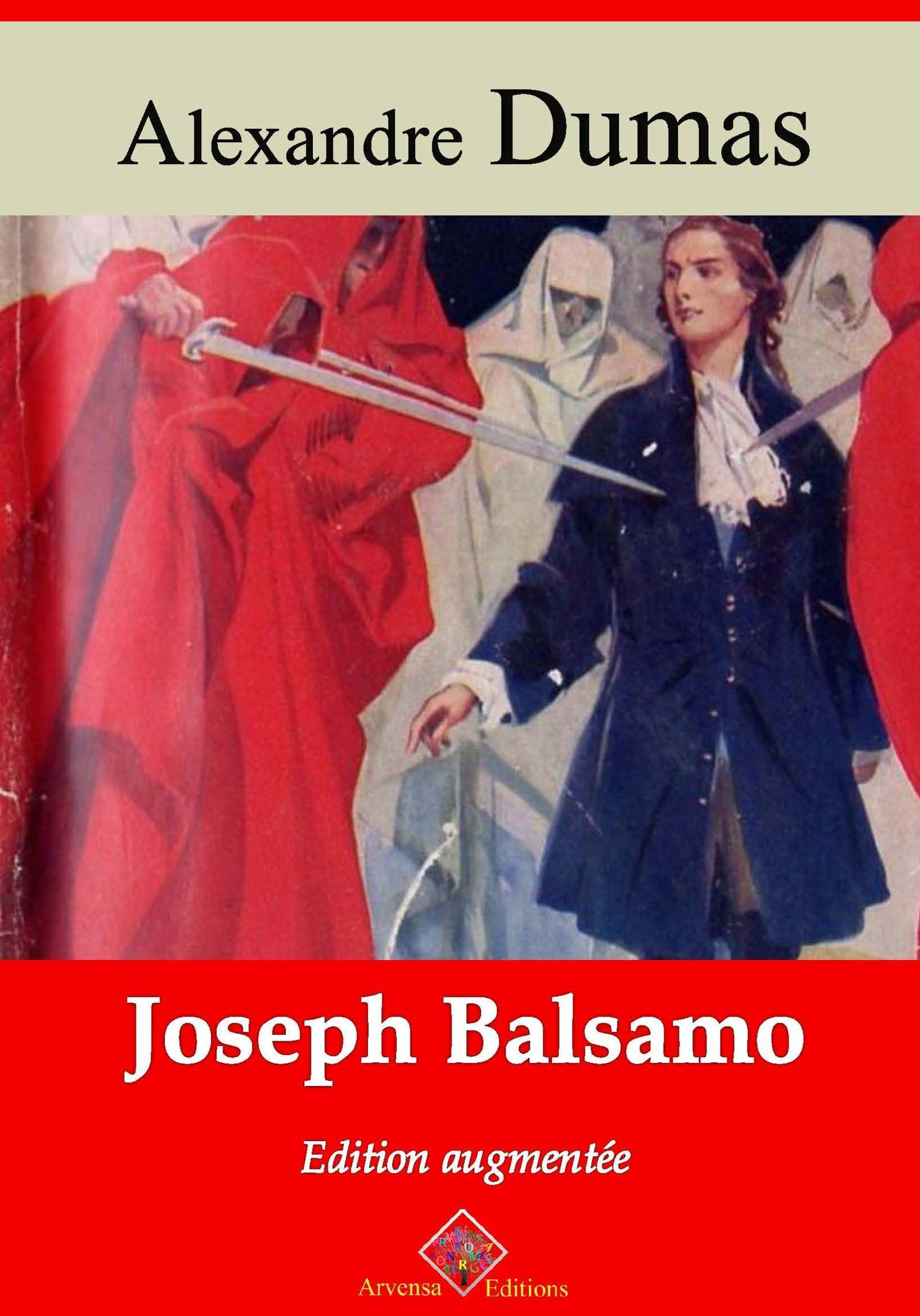 Couverture ebook de Joseph Balsamo - suivi d'annexes, de Alexandre Dumas