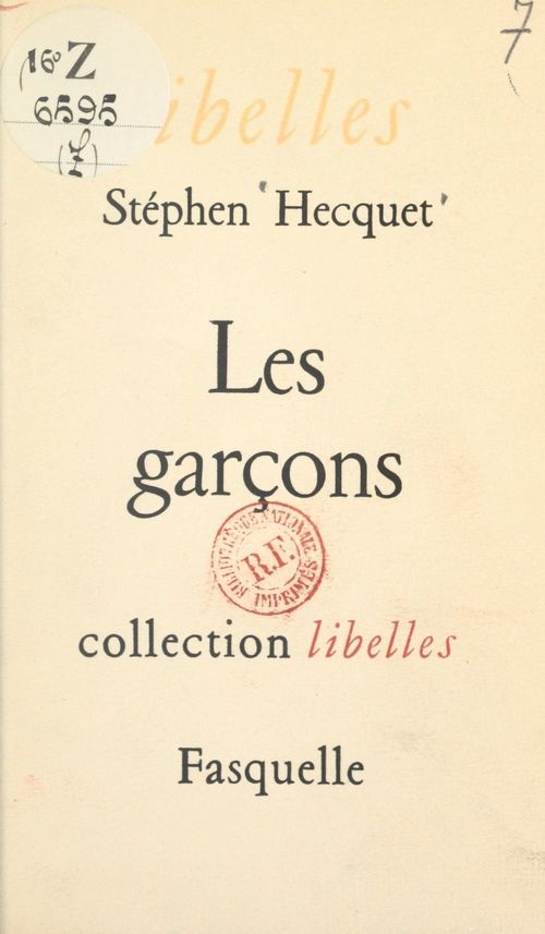 Couverture ebook de Les garçons, de Stephen Hecquet