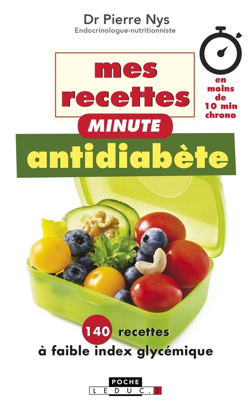 ebook cover of Mes recettes minute antidiabète, by Pierre Nys
